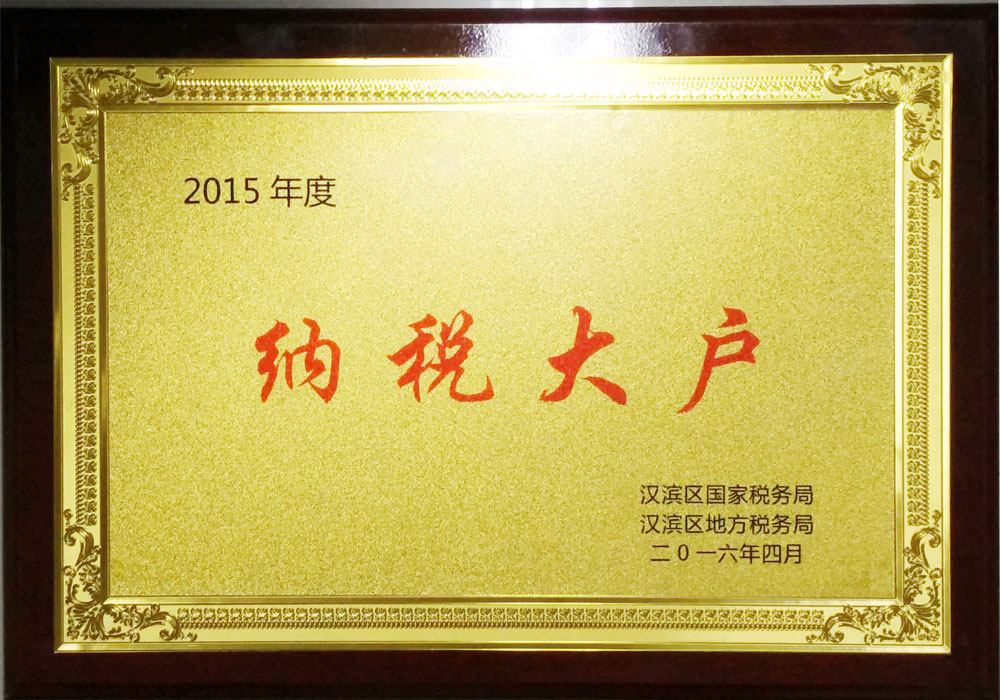  2015年漢濱區(qū)納稅大戶(hù)